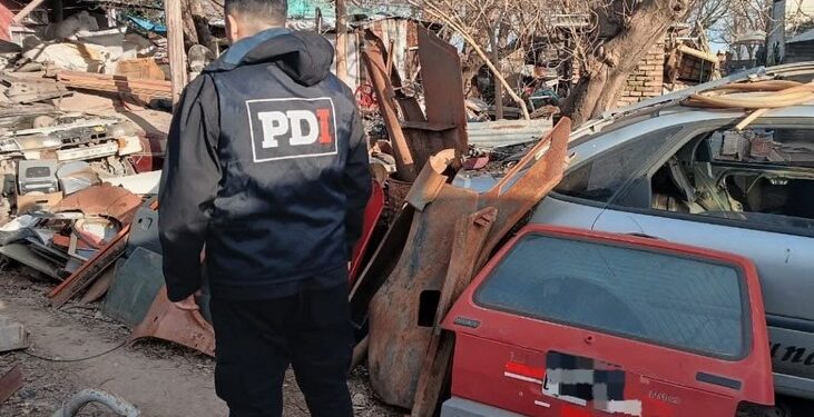 Realizaron un procedimiento en un desarmadero de El Trébol y se secuestraron elementos robados
