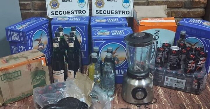 Gálvez: Robaron bebidas y otros elementos en vecinal Tropezón