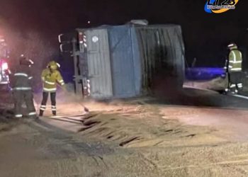 Galvez: VUELCO DE ACOPLADO CON CEREAL