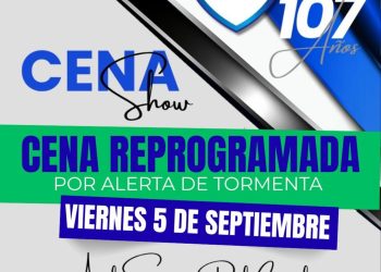El Club Sportivo Rivadavia informa que decidió POSTERGAR la cena por el 107 aniversario debido al alerta de tormenta y para garantizar la seguridad de nuestros socios, hinchas y simpatizantes.
