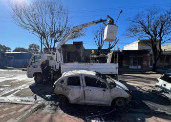 Totoras Imágenes del día después del incendio