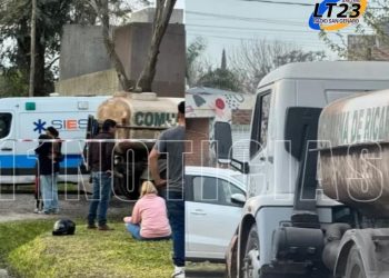 Accidente fatal en Ricardone: un motociclista murió tras impactar con el camión regador