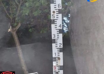 El Río Carcarañá registró una altura de 9,10 metros en el Puente de la Ruta Provincial N°10, a la altura de Pueblo Andino.