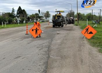 VIALIDAD NACIONAL TRABAJA SOBRE RN 178 EN LAS ROSAS Y EN VILLA ELOISA