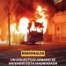Un colectivo de la línea 120 se prendió fuego por problemas mecánicos en la madrugada de este lunes mientras circulaba por Salta y Corrientes, en Rosario.