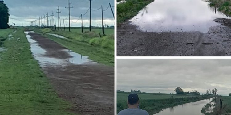 Asi están los caminos que imposibilitan continuar con el Rally de Casilda.