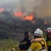 Riesgo extremo de incendio en Córdoba: el foco en la Quebrada del Condorito sigue activo.
