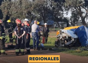 Choque fatal en zona rural de Las Rosas.