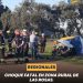 Choque fatal en zona rural de Las Rosas.
