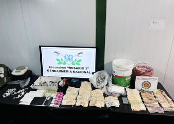 PROCEDIMIENTO DE GENDARMERÍA POR DROGAS EN SAN LORENZO