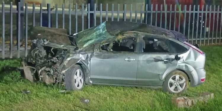 Vuelco en Las Rosas. Lesiones leves al conductor