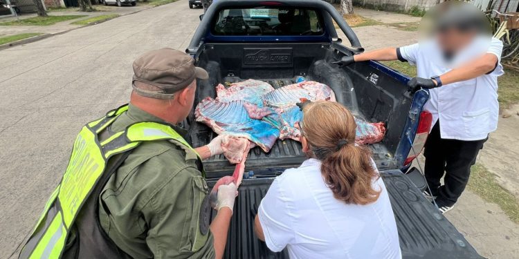 Los Pumas secuestraron más de 300 kilos de carne en Reconquista