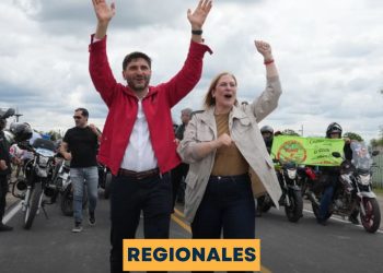 Con una travesía motoquera, Pullaro y Scaglia inauguraron la pavimentación de la Ruta Provincial Nº 3