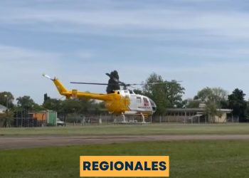 Durante la siesta de hoy, un adolescente de 15 años sufrió una importante descarga eléctrica en su casa. Inmediatamente se activó el código rojo y fue trasladado en helicóptero sanitario.