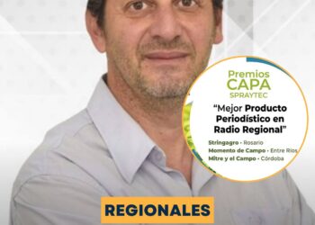 Leo Stringaro nominado por StringAgro como Mejor Producto Periodístico en Radio.