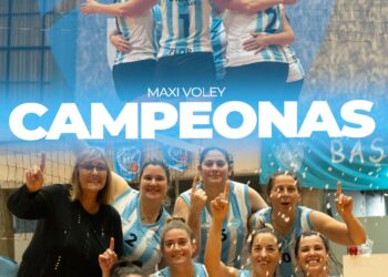 Las chicas del Maxi Vóley de Unión Bicampeonas