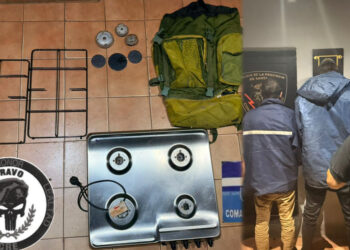 San Lorenzo: Detuvieron a tres hombres que llevaban anafes y parrillas sin justificar