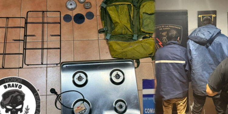 San Lorenzo: Detuvieron a tres hombres que llevaban anafes y parrillas sin justificar