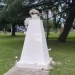 Vandalismo en la plaza de Puerto Gaboto: destruyeron el busto del Gral. San Martín
