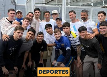 LA FOTO CON ANGELITO: BELGRANO DE SERODINO JUGÓ UN AMISTOSO CON CENTRAL.