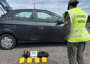 Detuvieron en Elortondo a pareja que trasladaba cuatro kilos de cocaína