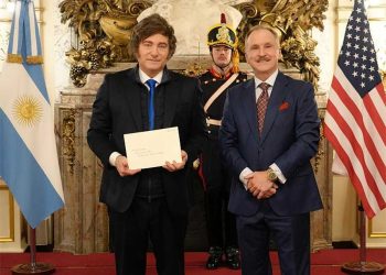  Milei recibió en Casa Rosada al nuevo embajador de Estados Unidos