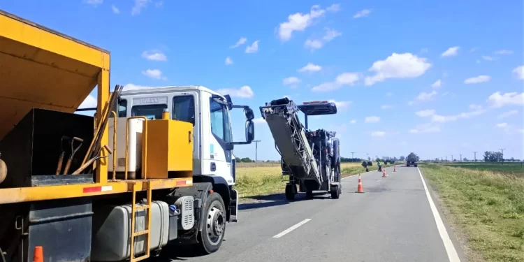 Vialidad informa que continúan las obras de mejora en la calzada de la Ruta 178