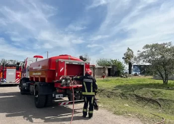 Incendio de una vivienda en Cañada de Gómez