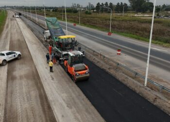 Avanza la obra del tercer carril en autopista Santa Fe–Rosario