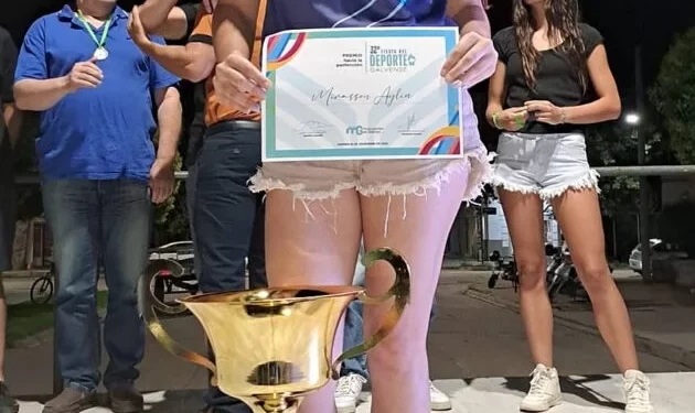 LA JOVEN PATINADORA AYLÍN MIRASSOU, ES LA DEPORTISTA DEL AÑO 2025 DE GALVEZ