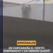 En Carcaraña el viento sorprendió y un obrero quedó colgado de las cabreadas de la estructura donde trabajaba