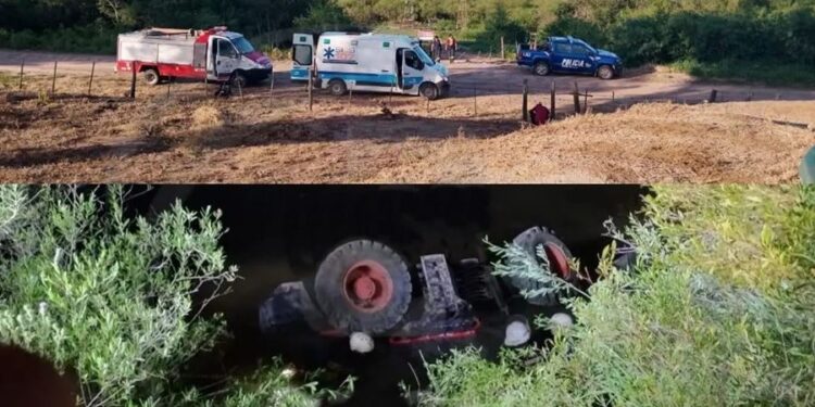 LOGROÑO: UN HOMBRE MURIO TRAS CAER EN UNA REPRESA CON UNA MAQUINA AGRICOLA