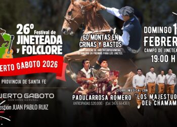 Puerto Gaboto se prepara para una cita histórica con el coraje: 26° Festival de Jineteada y Folclore