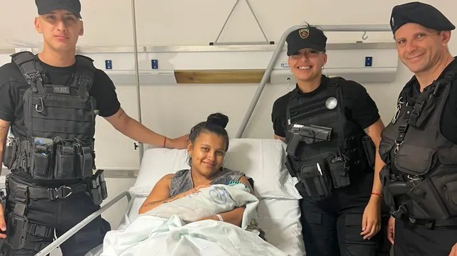 Policías asistieron un parto de urgencia en las primeras horas de 2026 en Rosario