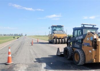 Trabajos de vialidad nacional en RN178 entre Juncal y Villa Eloísa