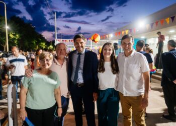 Rasetto y Pullaro inauguraron el nuevo jardín en Salto Grande y supervisaron obras clave.
