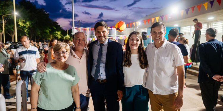 Rasetto y Pullaro inauguraron el nuevo jardín en Salto Grande y supervisaron obras clave.