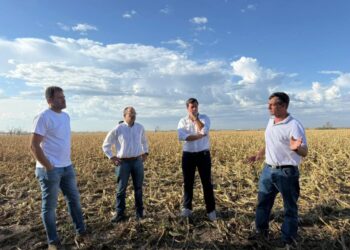 Verdecchia acompañó el relevamiento de daños en campos afectados por el temporal