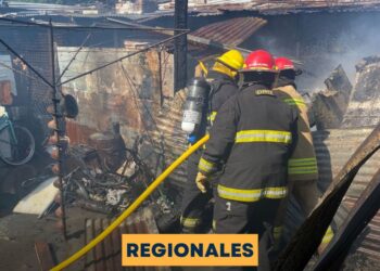 Incendio en un braseria en San Genaro