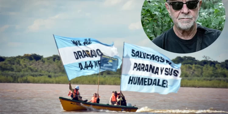 León Gieco respaldó la travesía “Salvemos el Paraná y sus humedales”