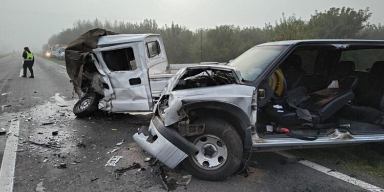 Dos muertos y cuatro heridos en un choque sobre la Ruta 14 cerca de Bigand
