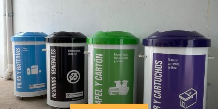 Cañada Rosquín puso en marcha su nuevo ecopunto comunal