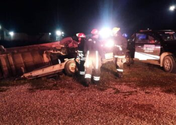 Las Rosas: una camioneta perdió su carga en Ruta 178 y generó un operativo preventivo