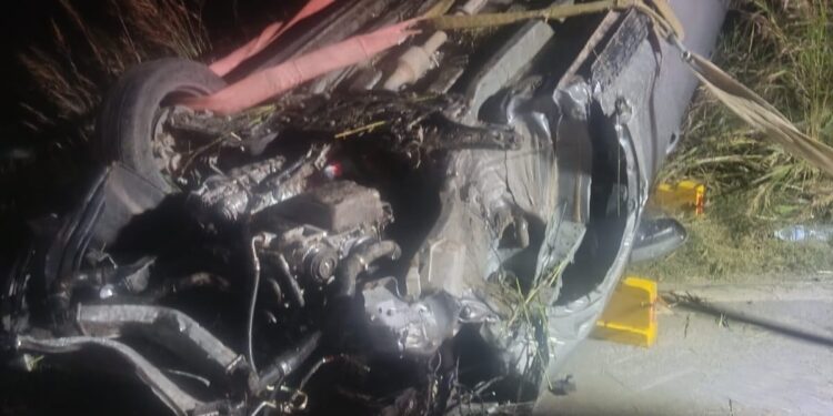 Las Parejas: vuelco en Ruta 178 sin heridos