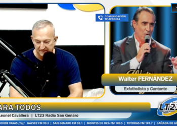 Walter Fernández, del fútbol grande a los escenarios