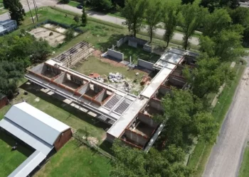 La provincia reactivó la construcción del nuevo edificio para la escuela “Julio Maiztegui” de Pueblo Andino