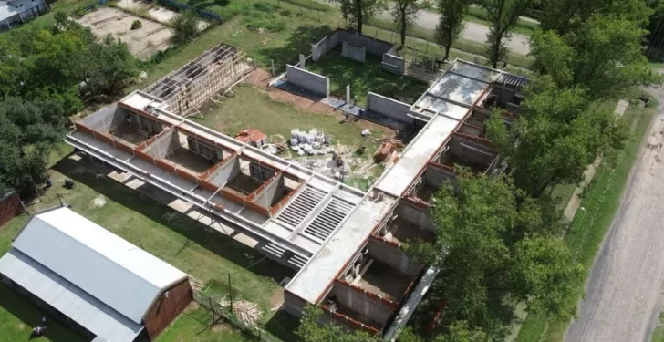 La provincia reactivó la construcción del nuevo edificio para la escuela “Julio Maiztegui” de Pueblo Andino