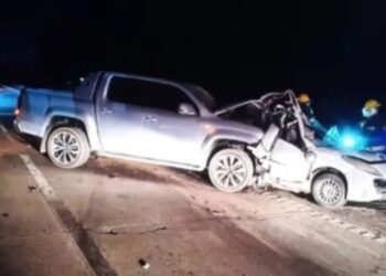 Trágico accidente en San Vicente: murió una familia, entre ellos dos menores, sobre la Ruta 6