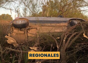 Vuelco en solitario entre Díaz y San Genaro sin heridos de gravedad