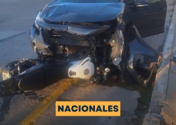 Totoras: un motociclista resultó lesionado tras un choque entre una moto y un auto
